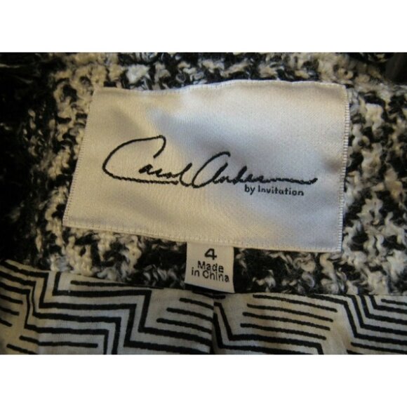 Carol Anderson by Invitation CAbi Tweed Fringe Blazer Jacket 4 Style 909 - Picture 4 of 7